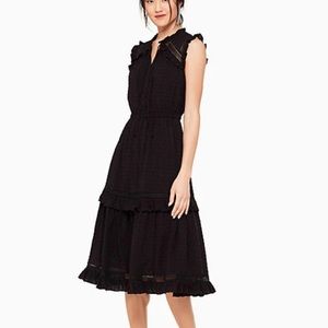 Kate spade broome street swiss dot sleeveless dress